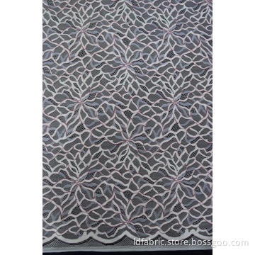 Nylon Cotton Polyester Cord Lace Fabric